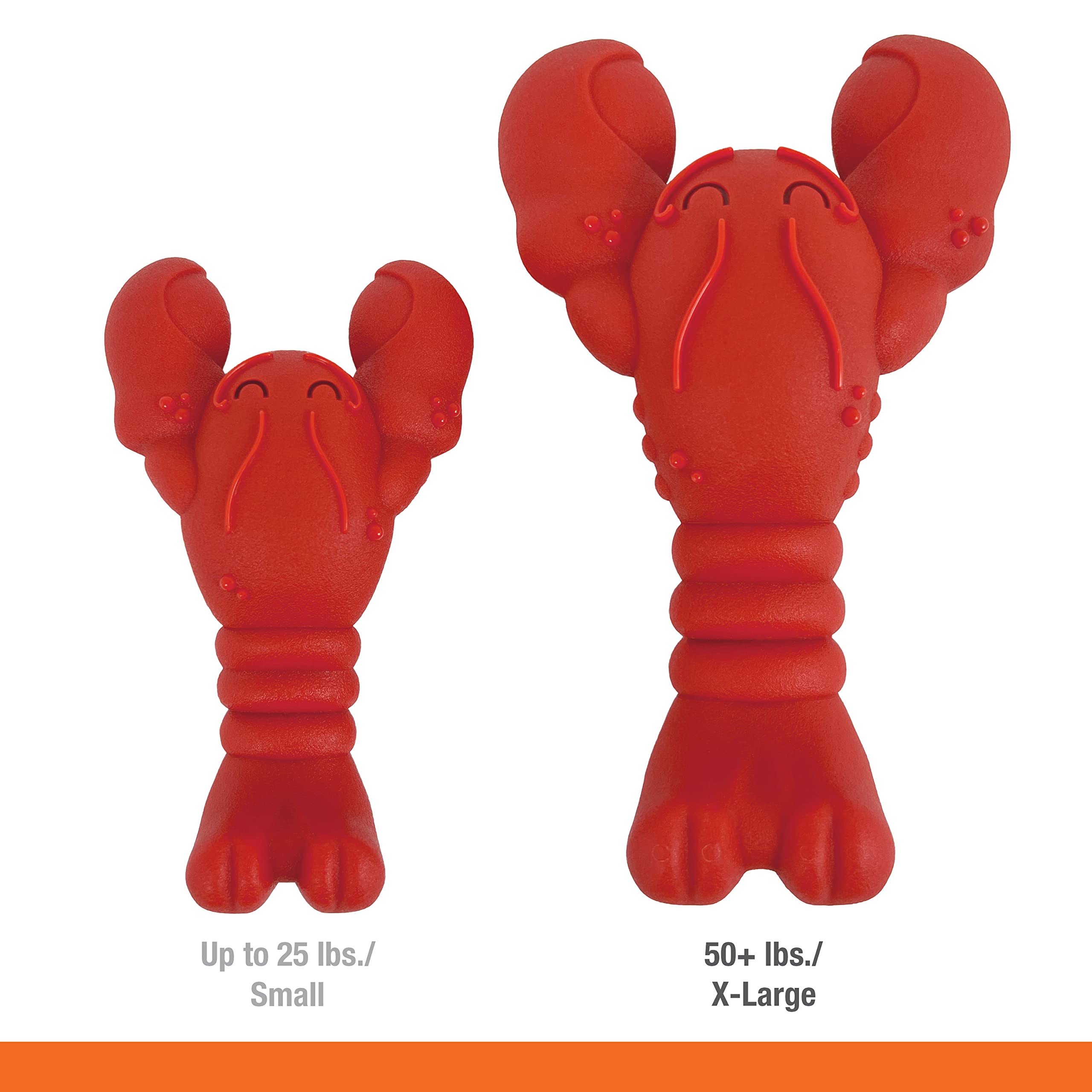 Nylabone Lobster-flavor-filet-mignon adds tasty motivation to chew.