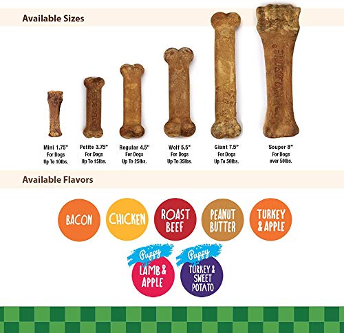 Natural ingredients and vitamins in Nylabone chews for petite dogs