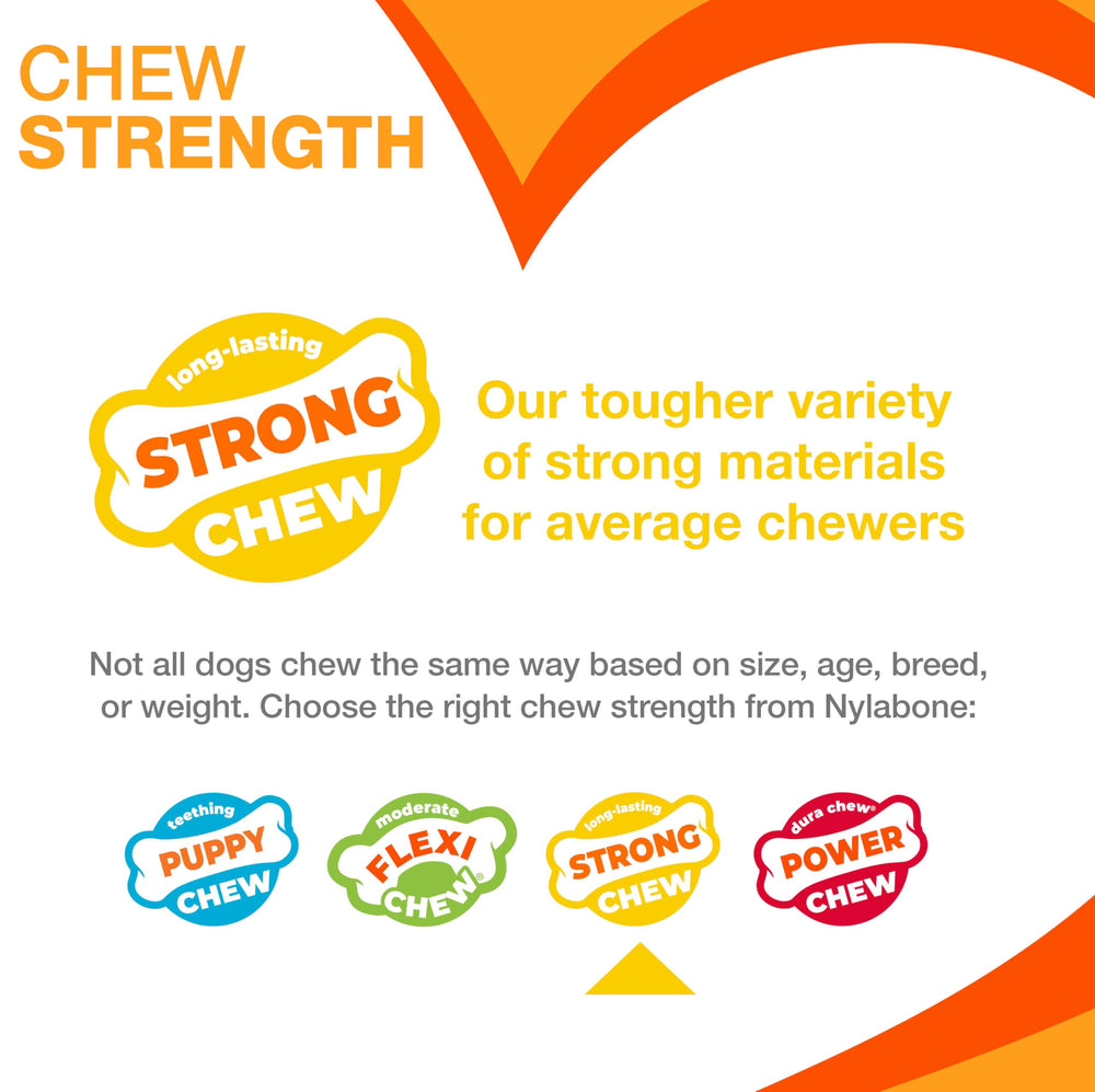 Nylabone Marshmallow Stick with marshmallow and peanut butter flavor throughout