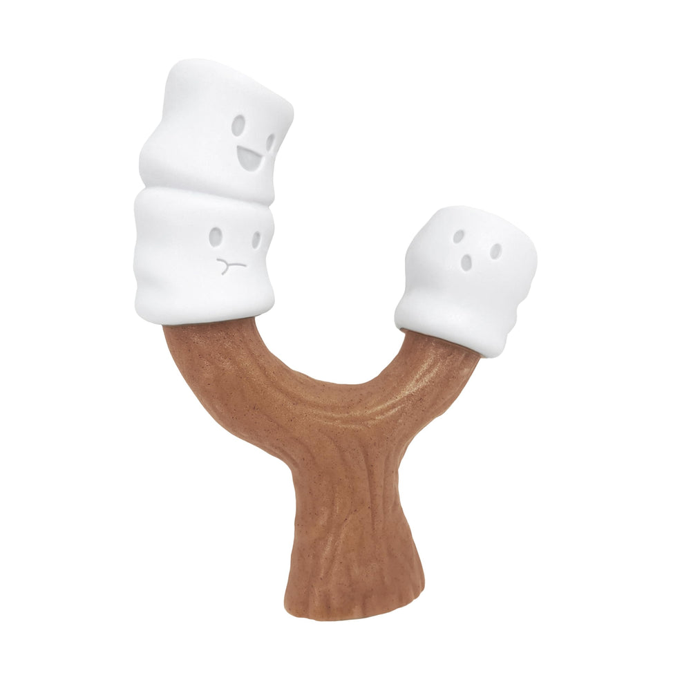 Nylabone Marshmallow Stick strong chew toy front view for dogs up to 50 lbs