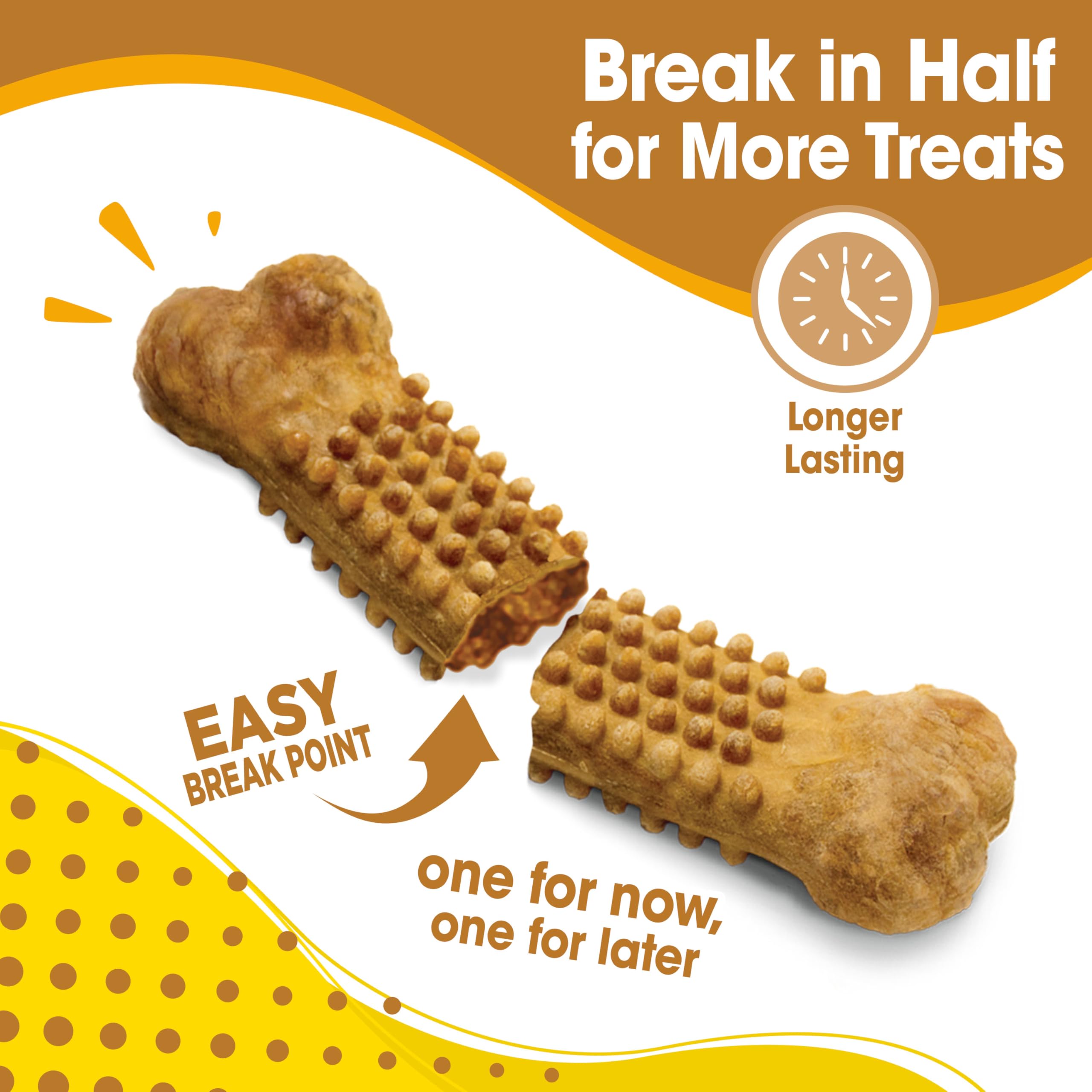 Nylabone Nubz breath-freshening chew for large dogs after meals