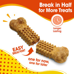 Nylabone Nubz chicken-flavor chews for dental care in dogs