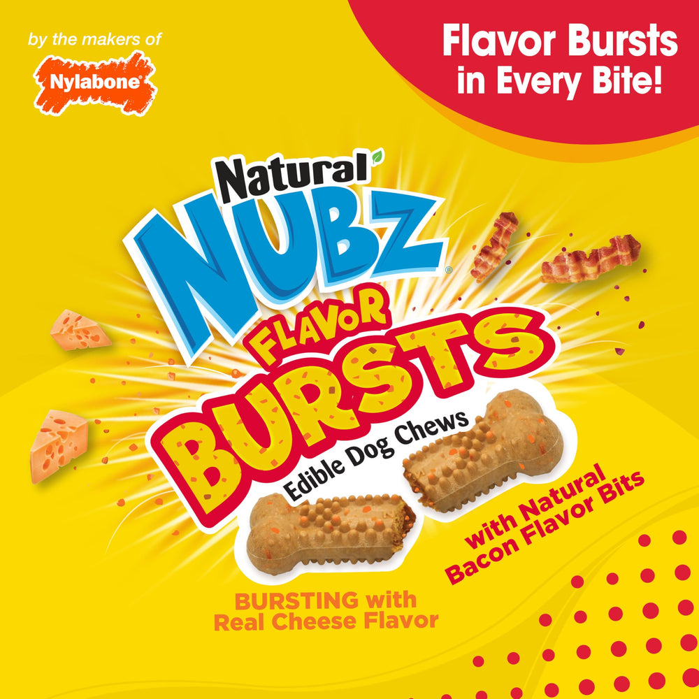Dental-friendly Nubz chew shown as a long-lasting option.