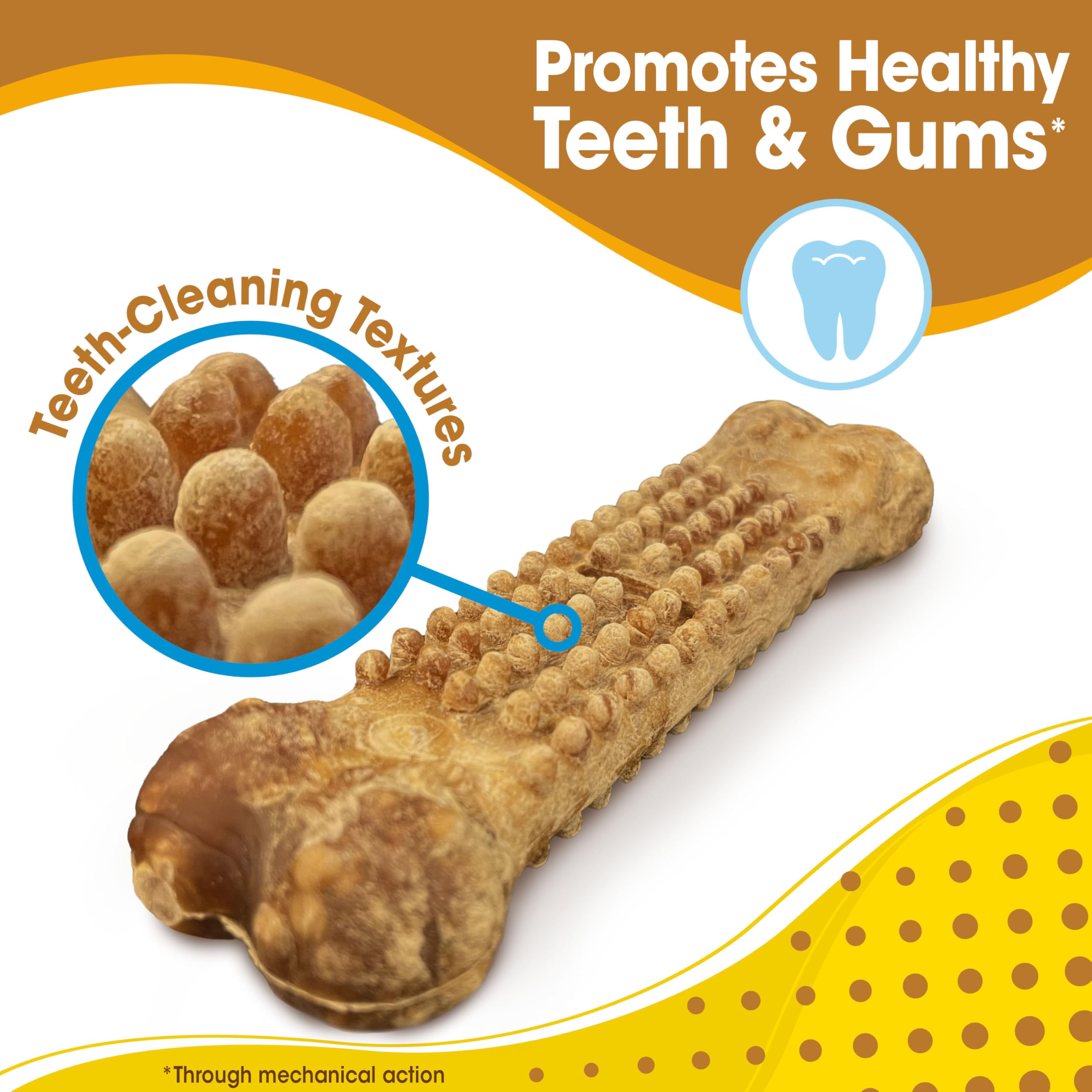 Nylabone Nubz long-lasting chew action for strong chewers