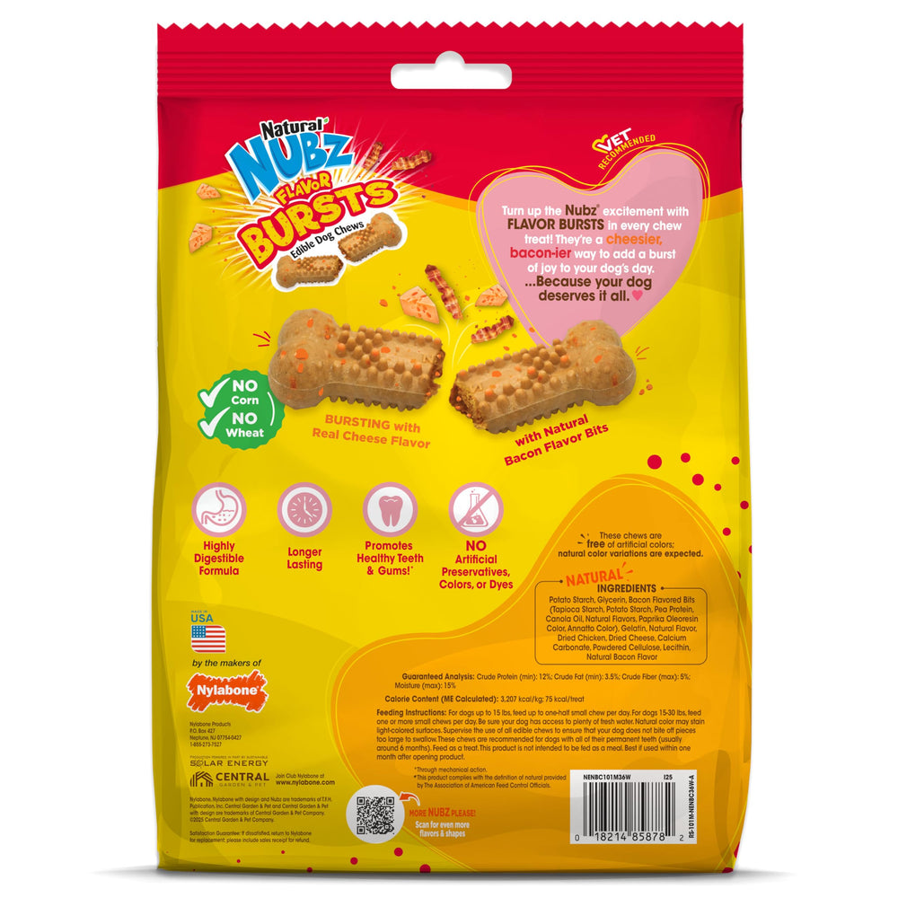 Nylabone Nubz puppy-friendly chew treat for small dogs.