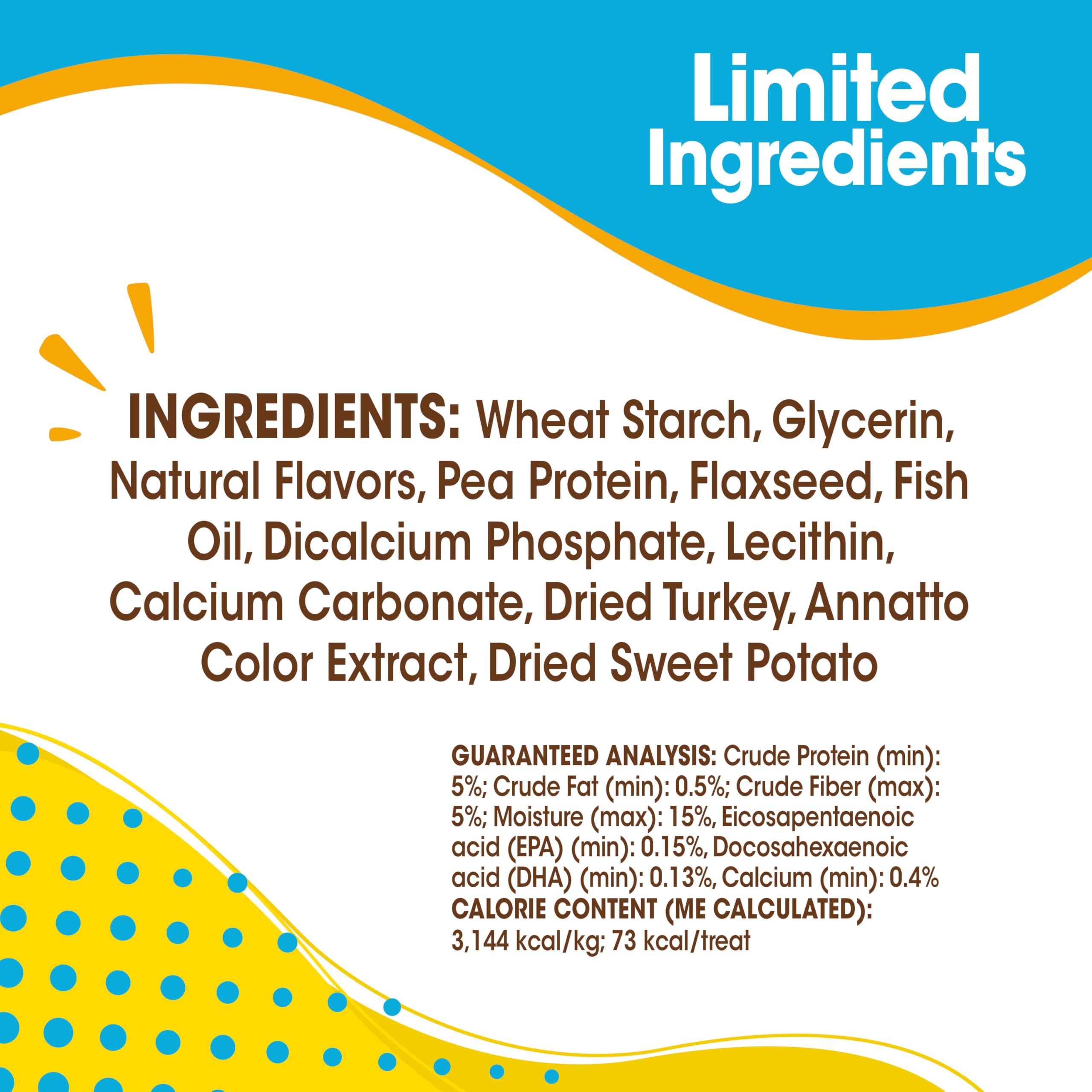 Nylabone Nubz US-made packaging highlighting quality ingredients