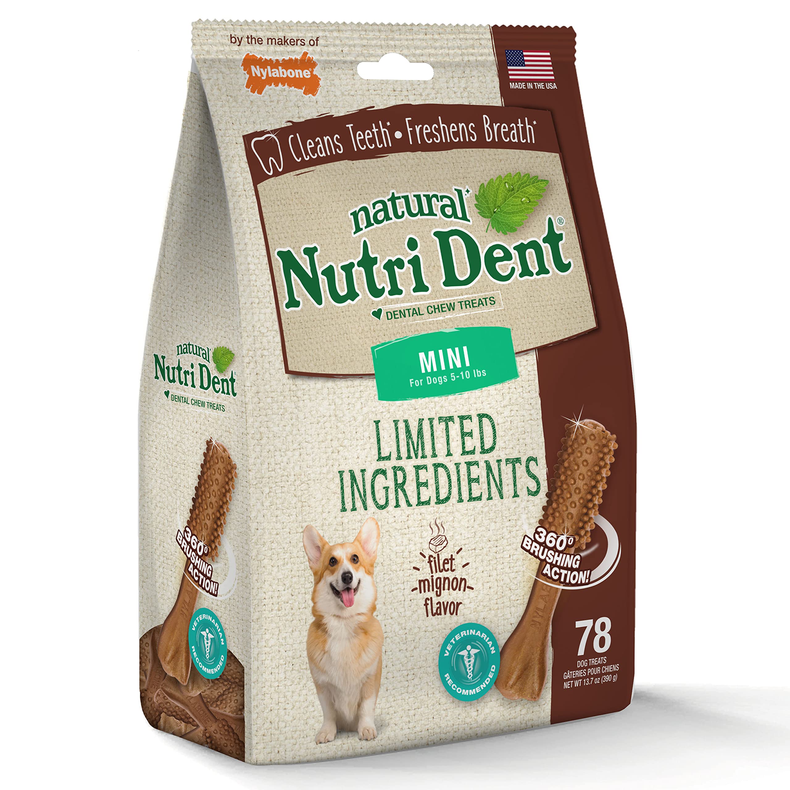 Nylabone Nutri Dent 78-count bag highlights value