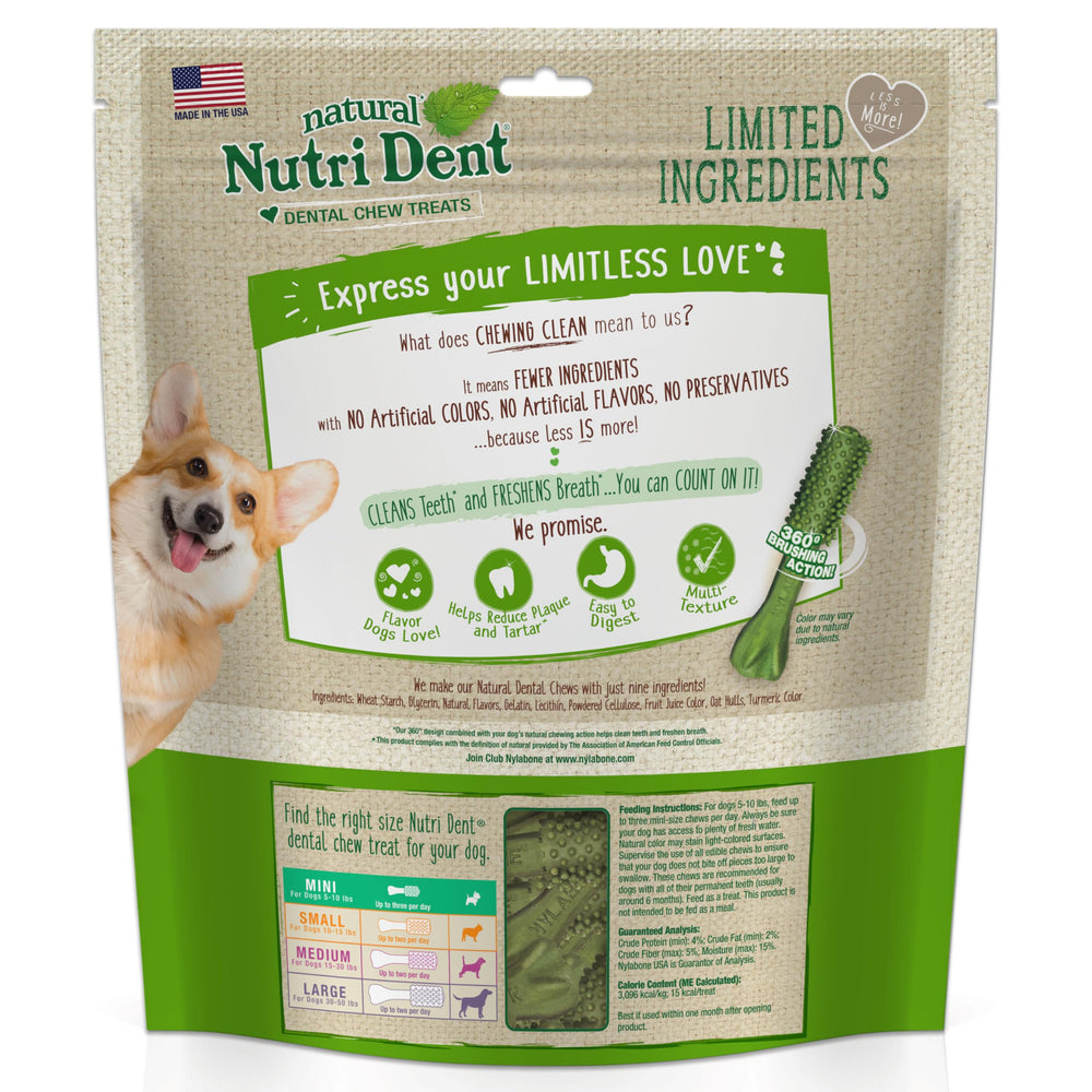 Nylabone Nutri Dent chew-dimensions 2in designed for X-small dogs