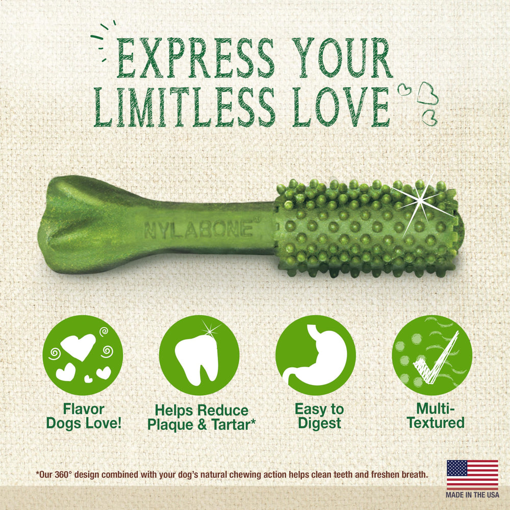 Nylabone Nutri Dent natural digestible form supports easy chewing