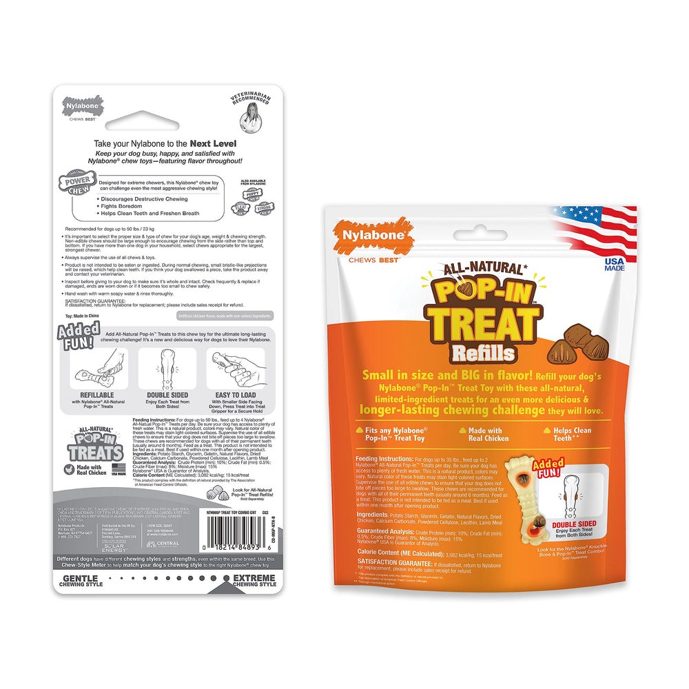 Nylabone Power Chew delivers long-lasting enrichment during playtime.
