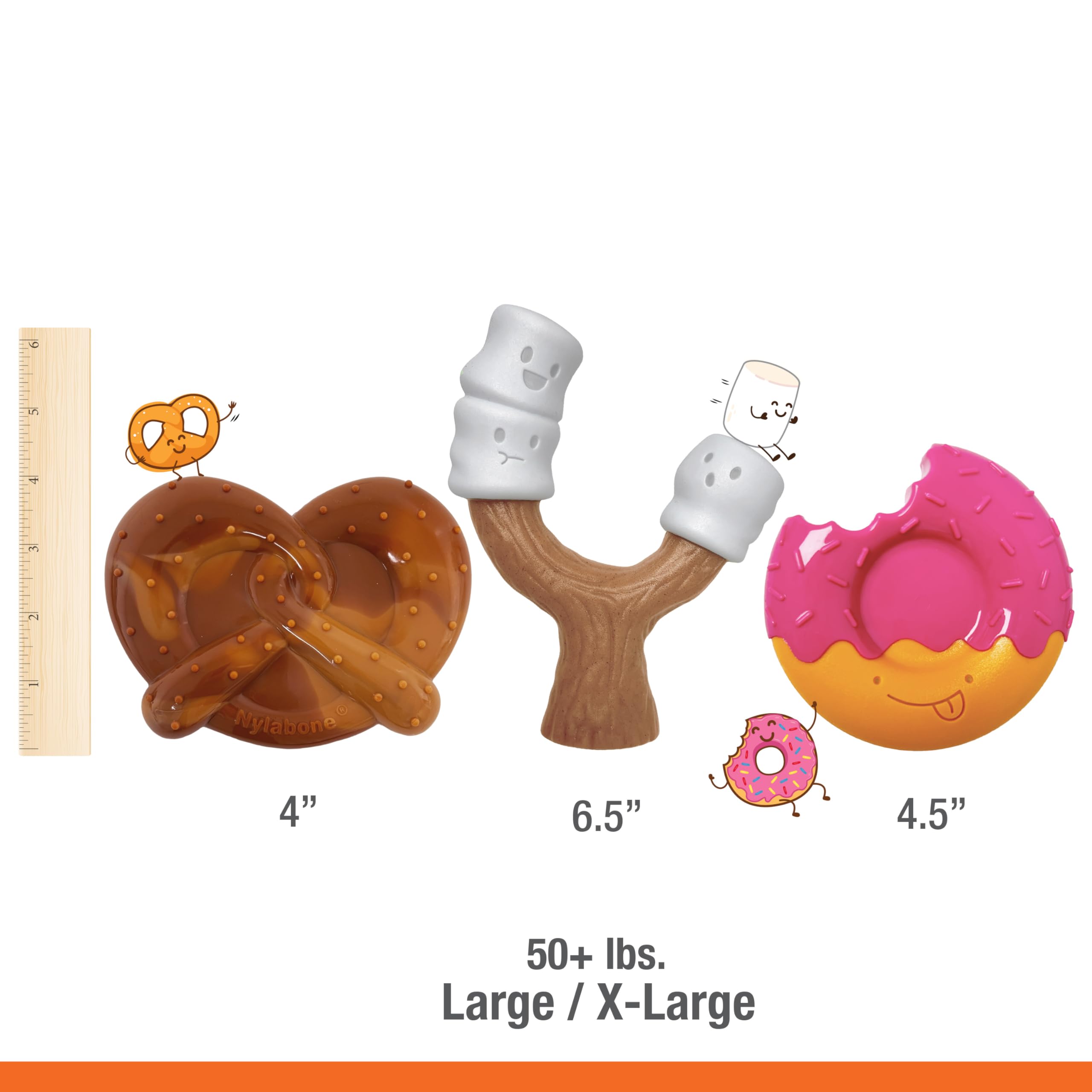 Nylabone Power Chew Bundle durable material withstands strong chewers