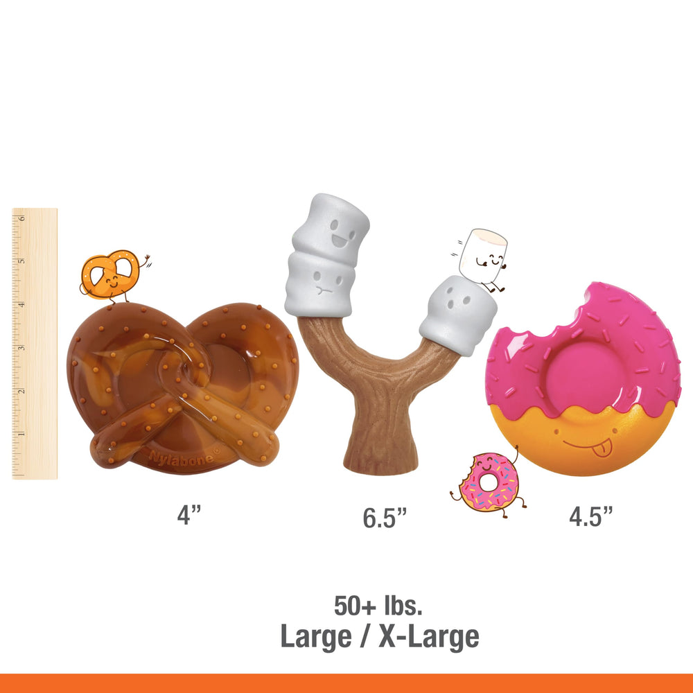 Nylabone Power Chew Bundle durable material withstands strong chewers