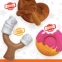 Nylabone Power Chew Bundle easy-to-hold pretzel chew toy for big dogs