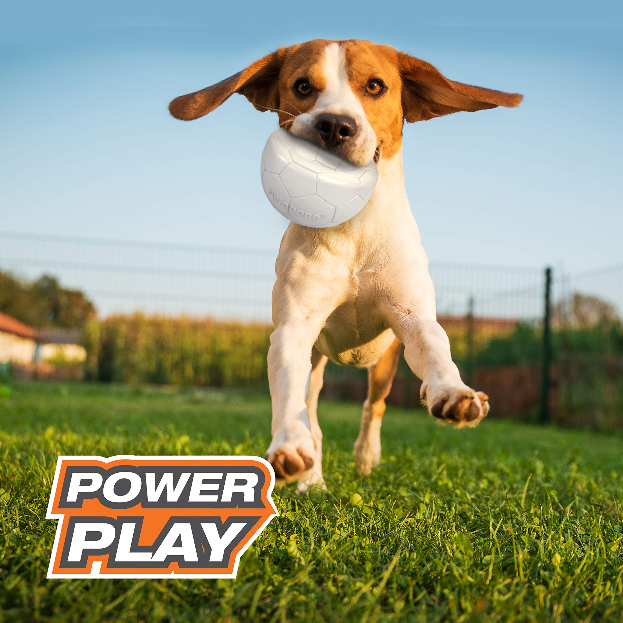 Nylabone Power Play Gripz ball supports safe indoor-outdoor fun