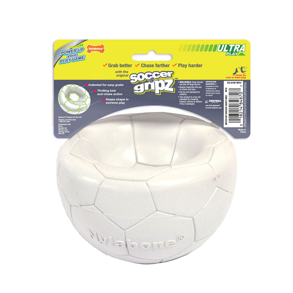 Durable rubber Gripz ball designed for enthusiastic chewers