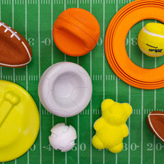 Medium 5.5-inch Gripz ball ideal for medium dogs during fetch