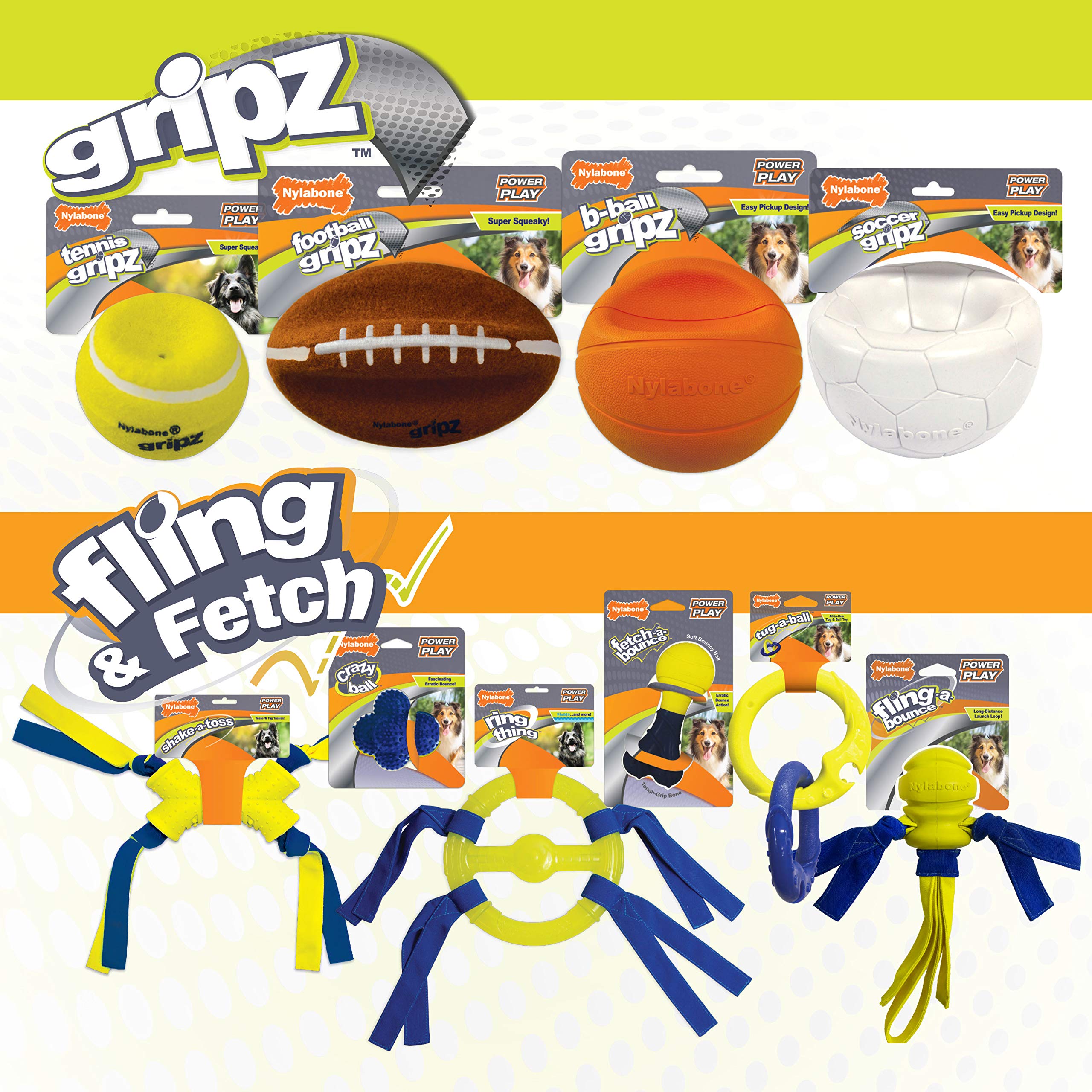 Great for solo or team play with your dog using Gripz ball