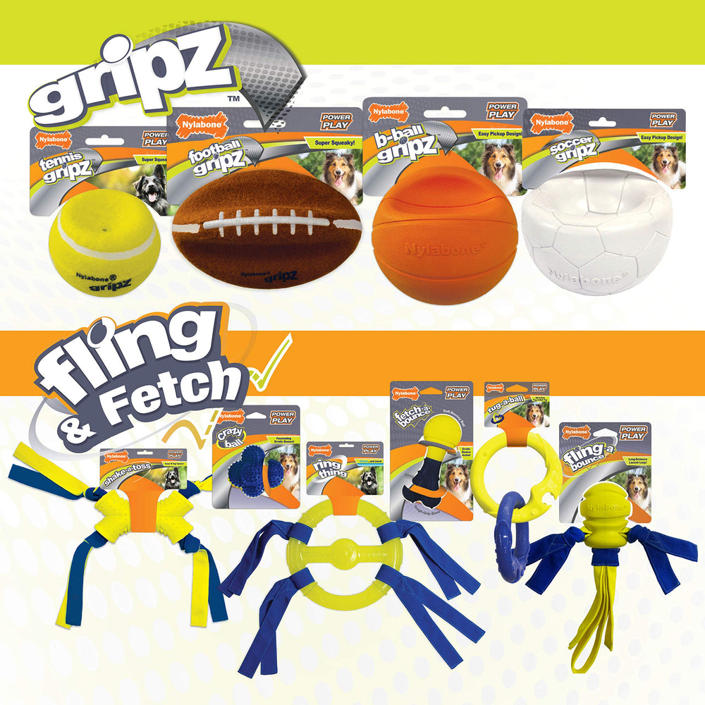 Great for solo or team play with your dog using Gripz ball