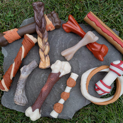 Nylabone splinter-free design ensures safer chewing sessions.