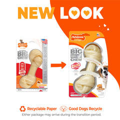 Nylabone strong nylon texture emphasizes long-lasting chew for large dogs