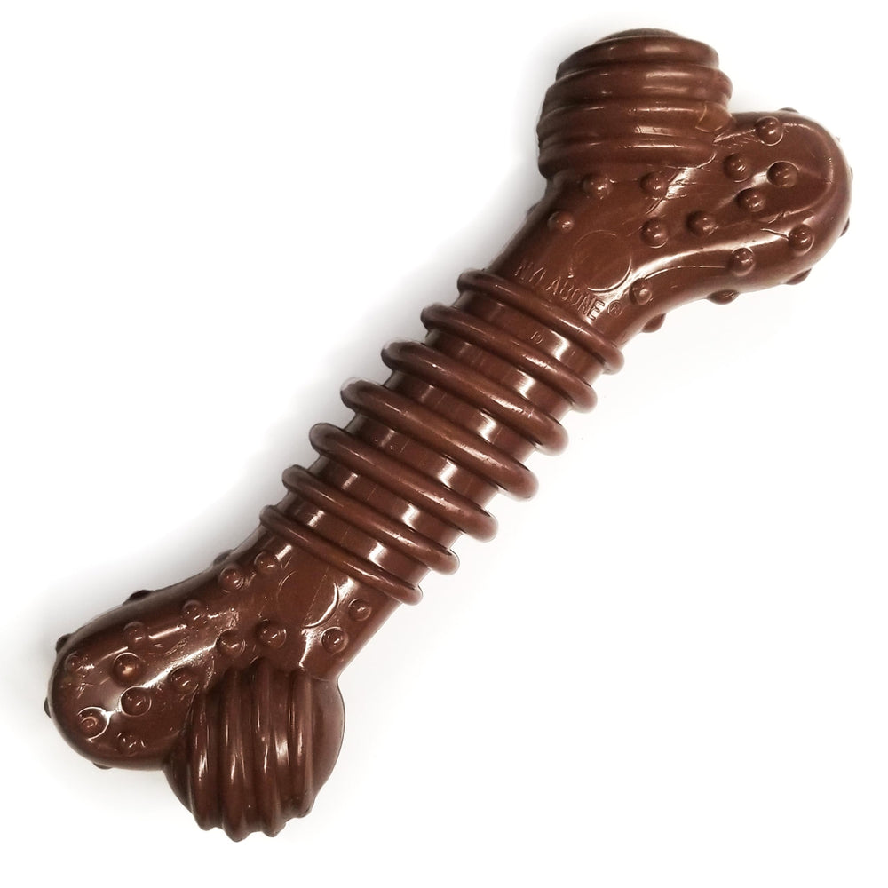 Nylabone Groove Bone with multi-textured ridges for teeth cleaning during chewing
