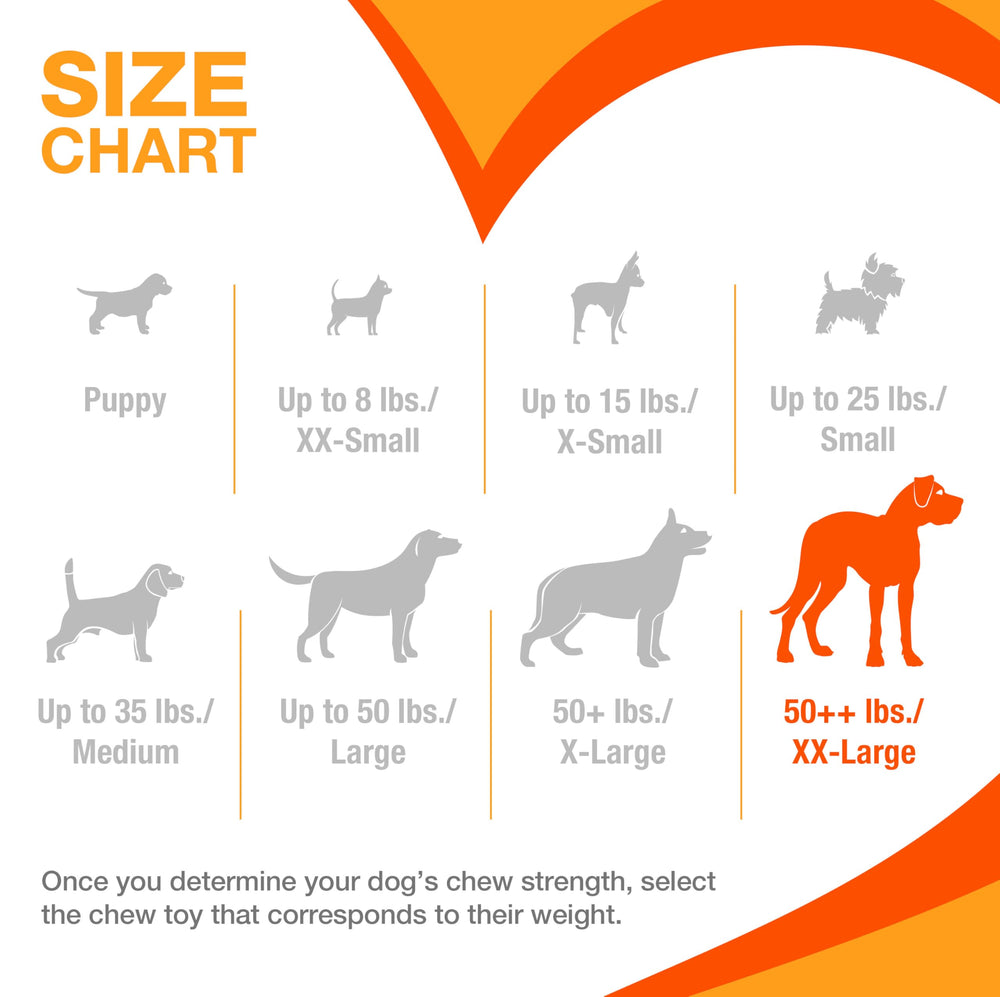 Nylabone XXL chew toy designed for dogs 50+ pounds