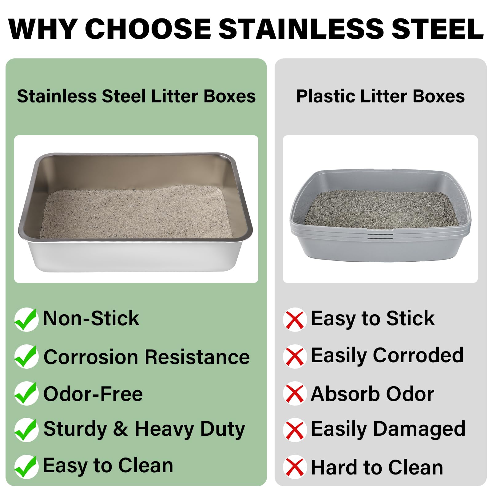 Nyutu durable stainless steel construction highlights easy cleaning and longevity.