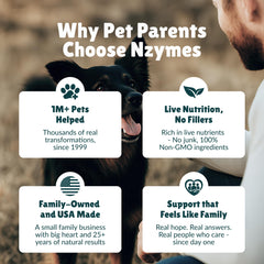 Nzyme Antioxidant Tiny Treats support digestion and gut comfort in dogs.
