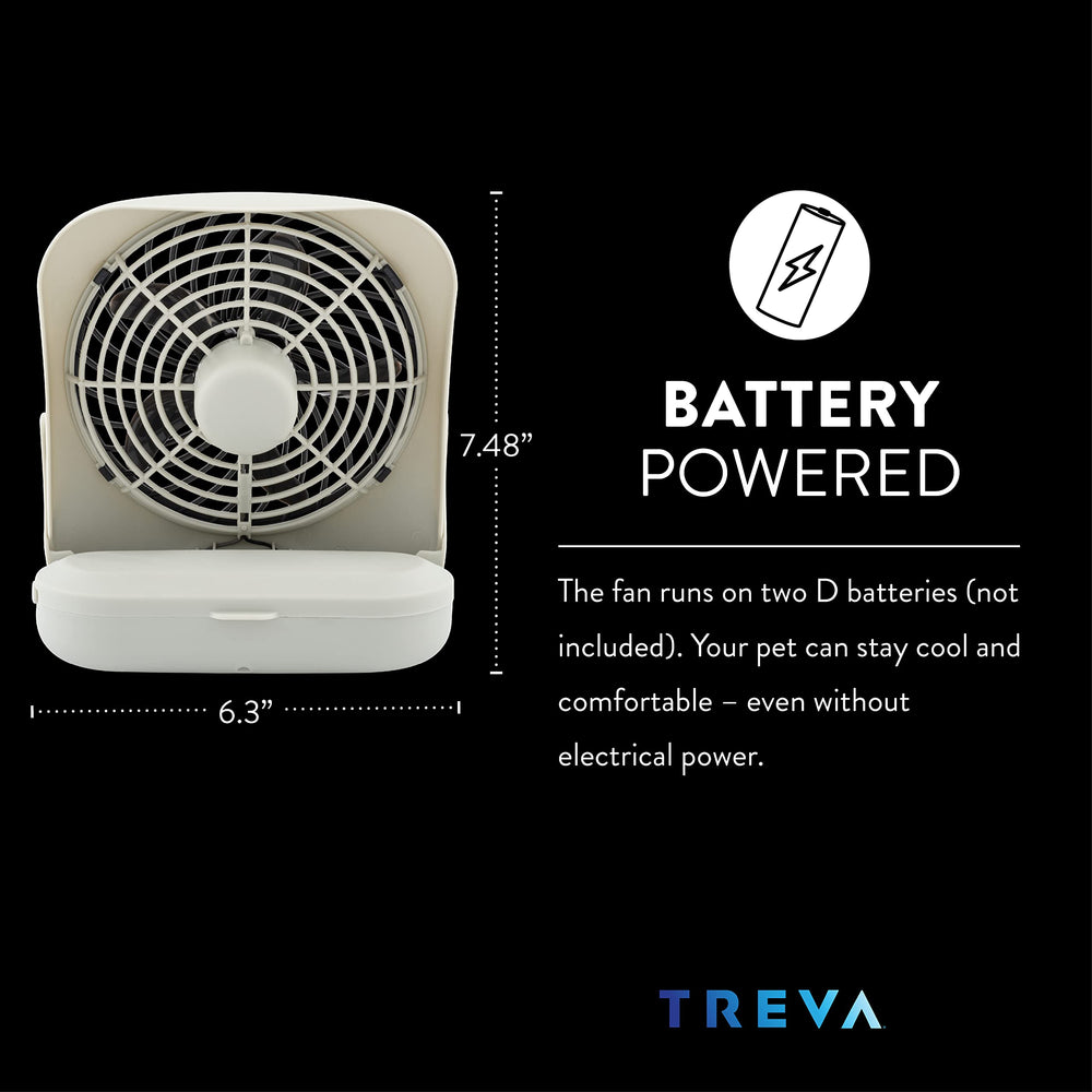 O2COOL Treva clip-on installation fits most crates quickly.