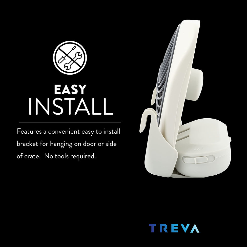 O2COOL Treva quiet operation keeps pets calm beside you.