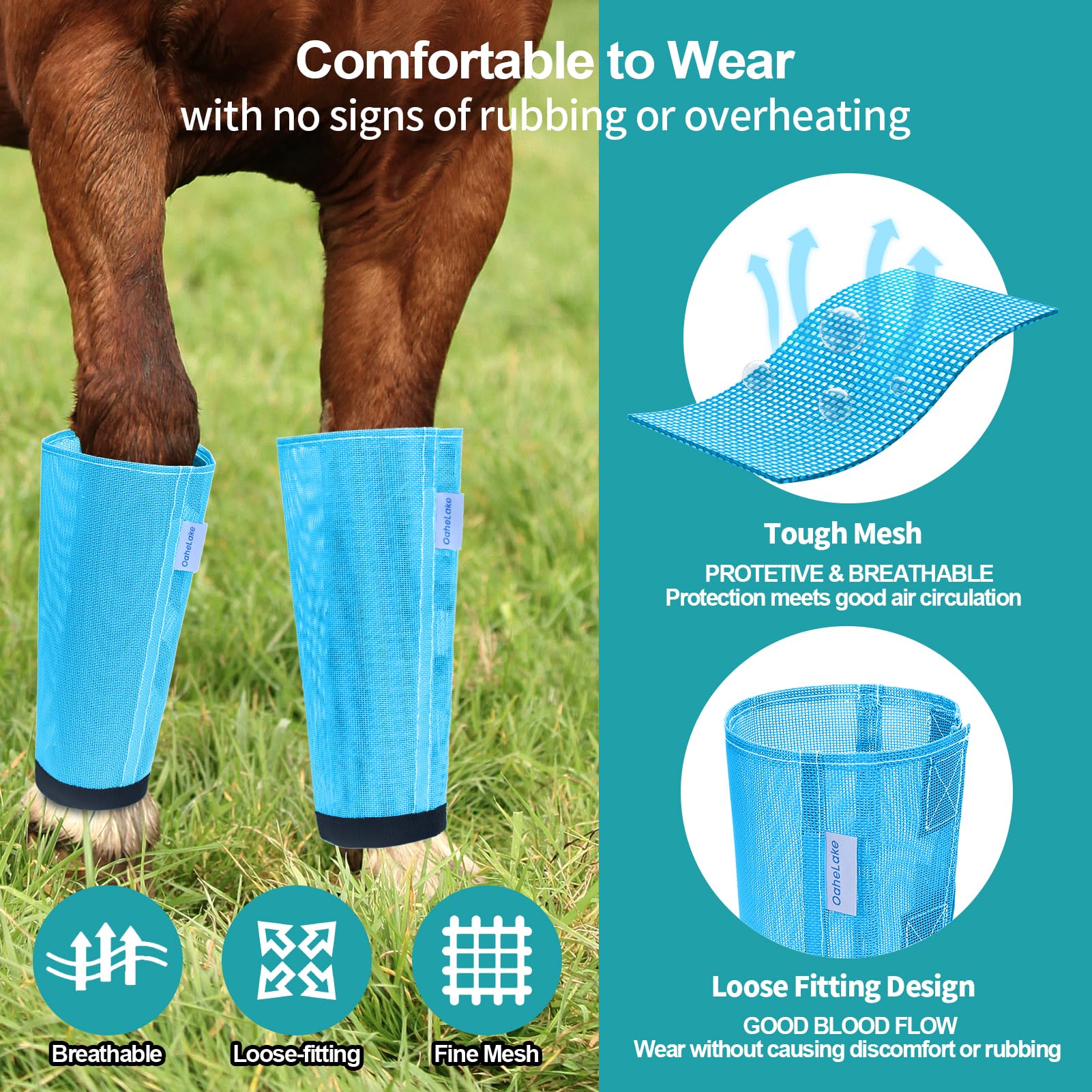 OAHELAKE durable stays ensure boots stay securely in place.