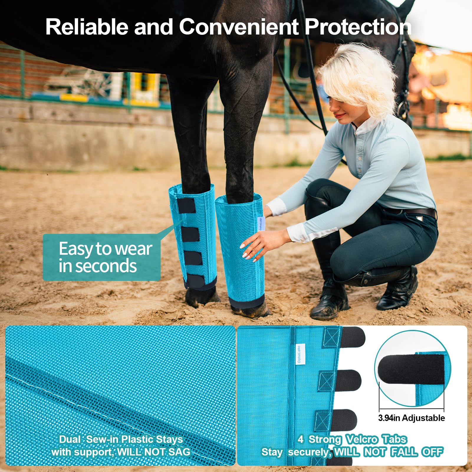 OAHELAKE quick-change Velcro closures make wearing fast and simple.