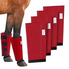 OAHELAKE mesh horse fly boots set of 4 offering durable leg protection during grazing