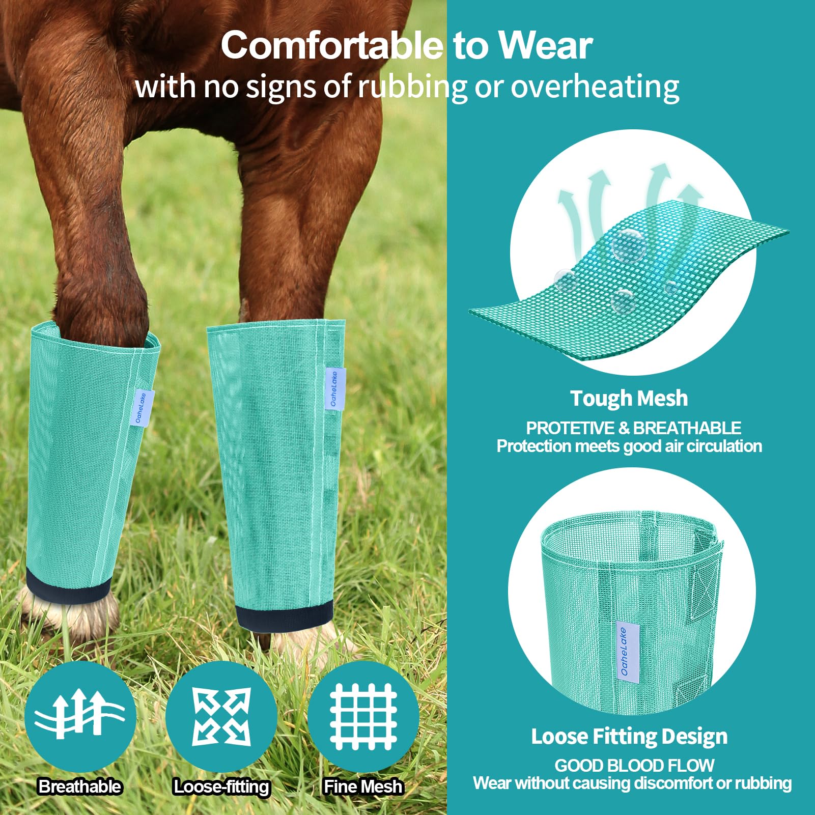 OAHELAKE durable stay-put closures keep boots securely in place.