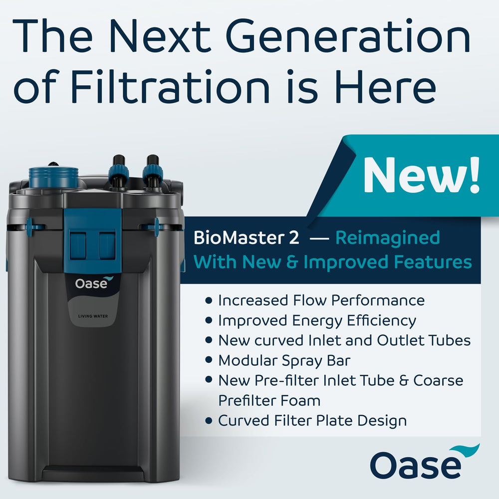 OASE BioMaster 2 Thermo 600 built-in heater demonstrates compact temperature control in aquariums.