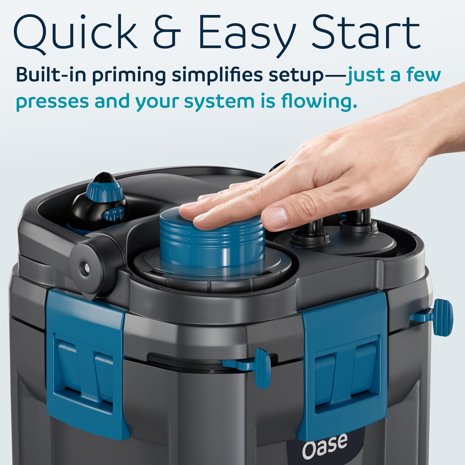 OASE BioMaster 2 Thermo 600 quiet operation supports calm, fish-friendly tanks.
