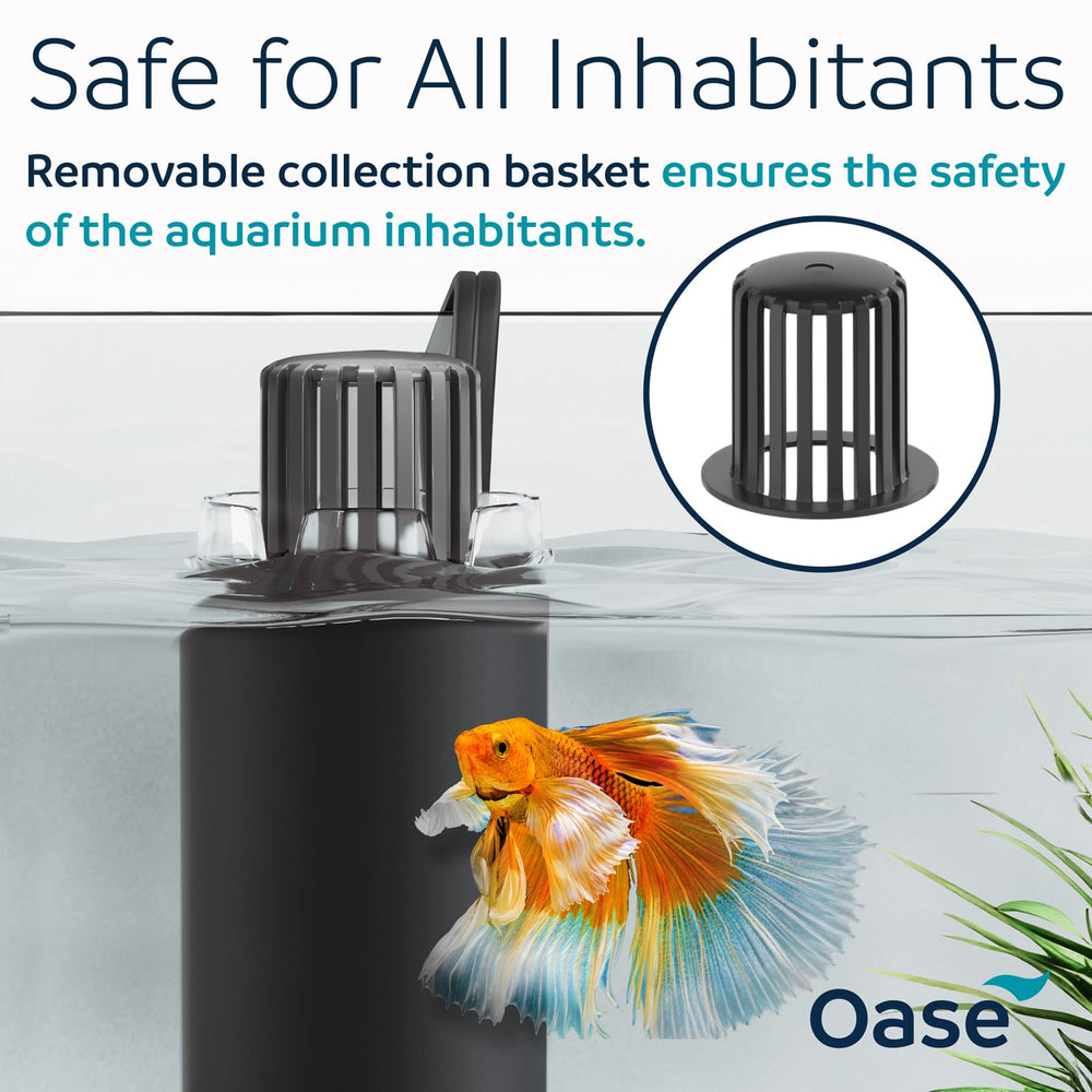 OASE CrystalSkim 350 easy installation with suction cups for quick setup.