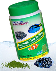 Ocean Nutrition Formula Two pellets bottle for easy tropical fish feeding.
