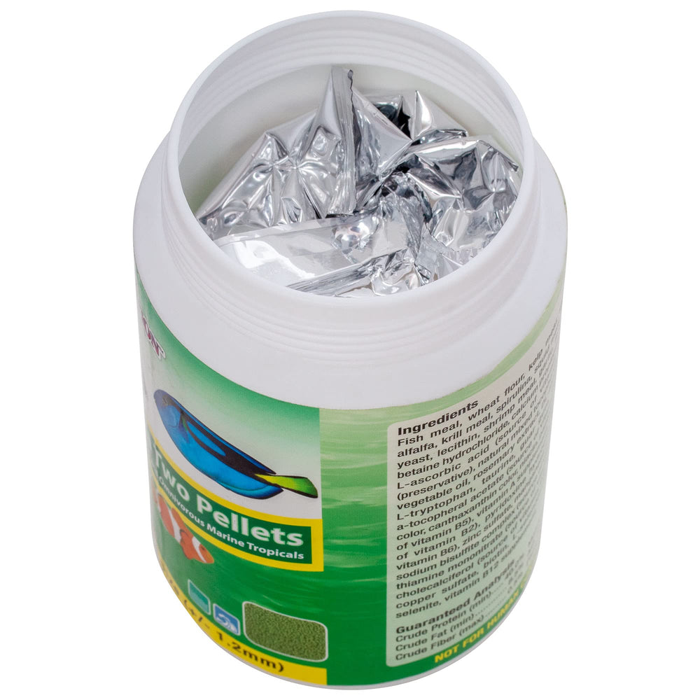 Ocean Nutrition Formula Two Pellets colorful appearance supports vibrant colors in tropical fish.