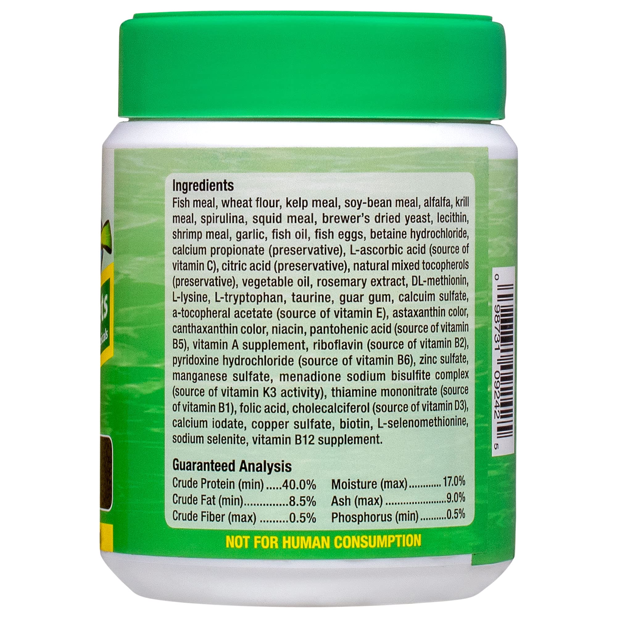 Formula Two Pellets with spirulina and kelp for balanced nutrition in tropical fish