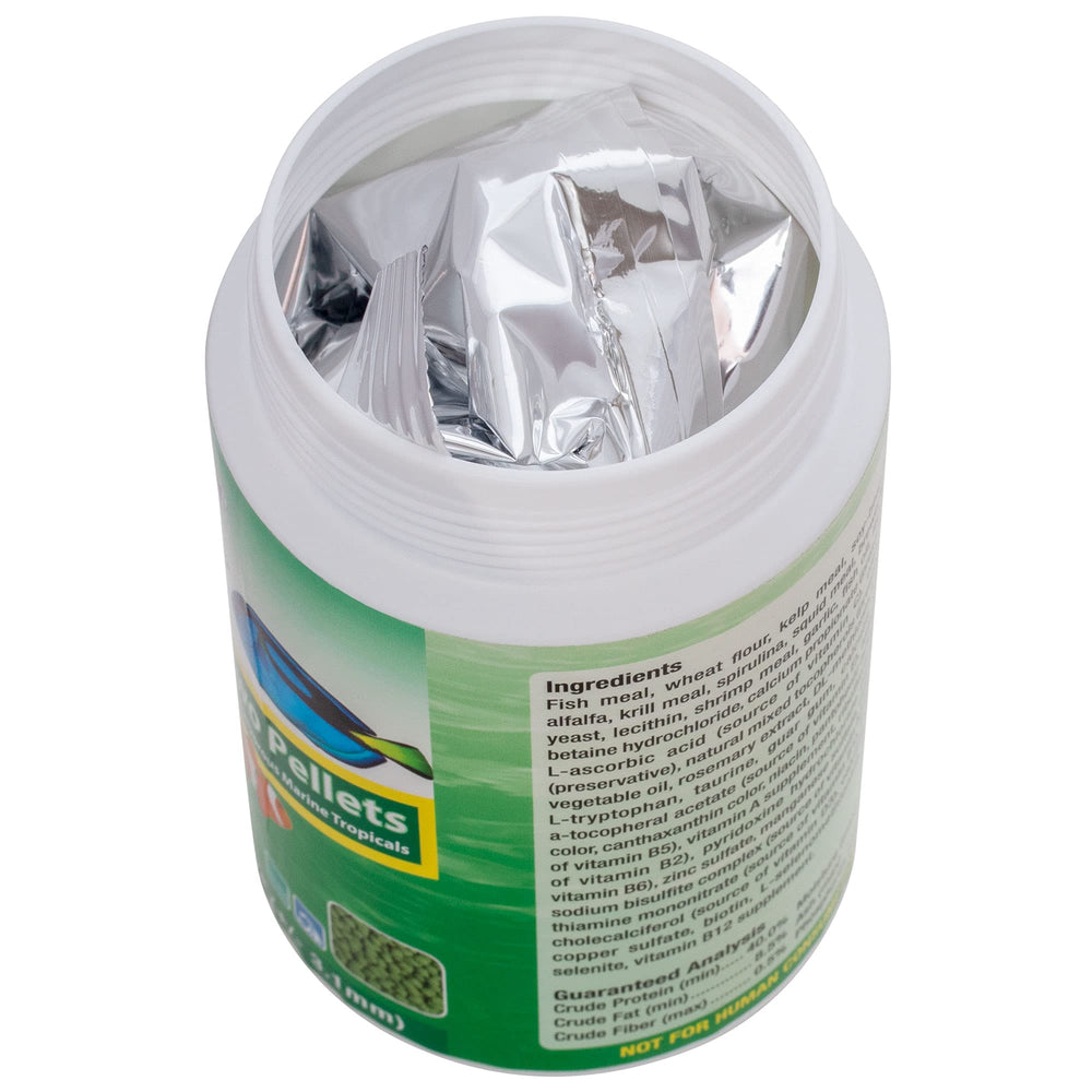 Oxygen-free pouch packaging helps keep Formula Two pellets fresh.