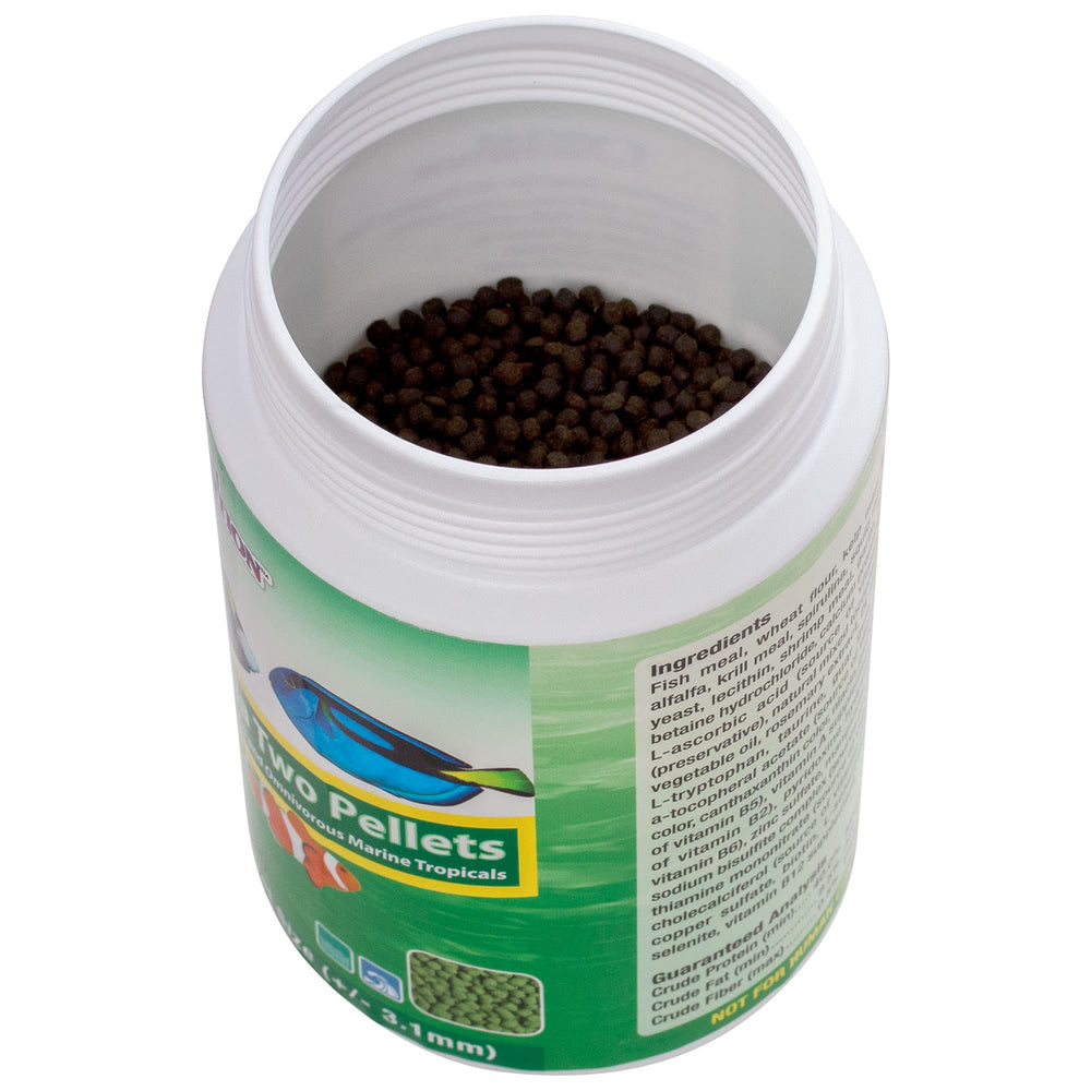 Serving suggestion: Formula Two pellets ready to drop into tank.