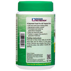 Spirulina and kelp ingredients visible in Formula Two pellets.