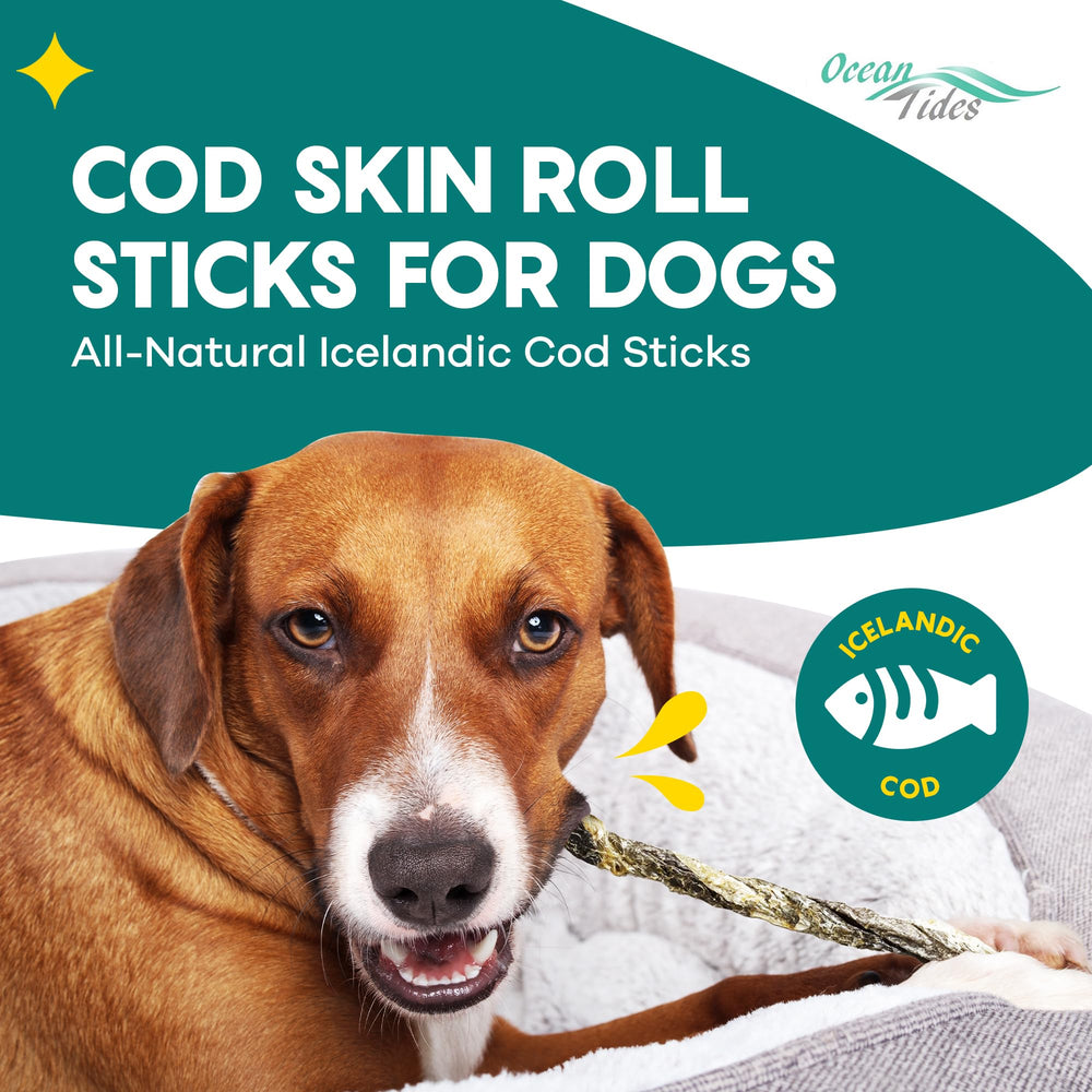 Ocean Tides Icelandic cod skins—wild-caught quality supports palate and nutrition.