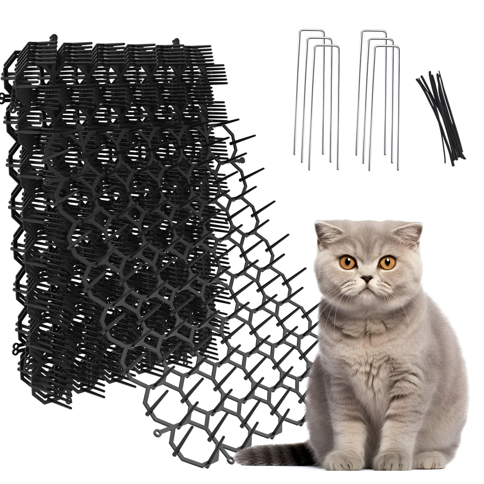 OCEANPAX cat scat mat 8.5×6.5 in pack deters cats from restricted areas.