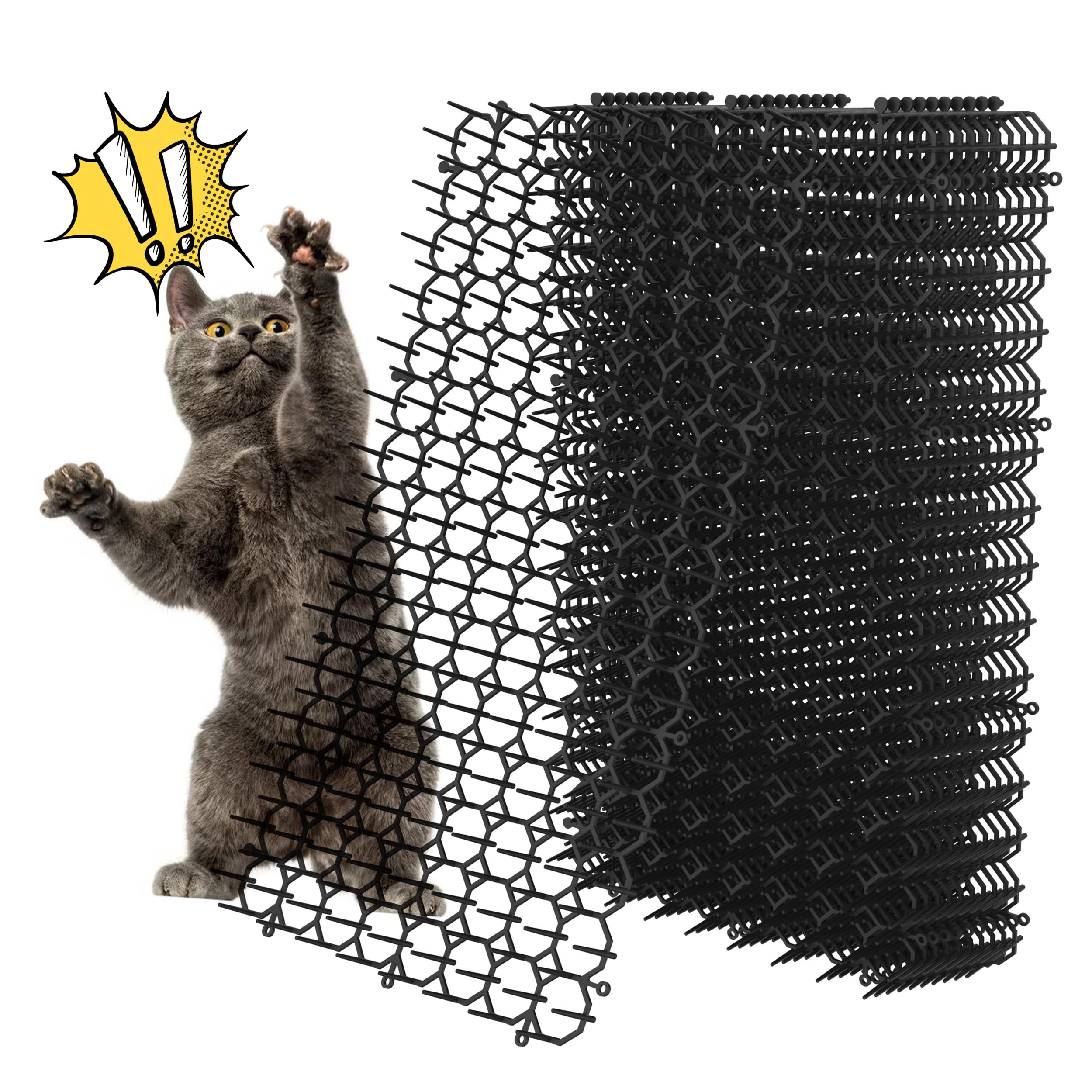 OCEANPAX 16x8 scat mat deters cats from furniture and gardens.