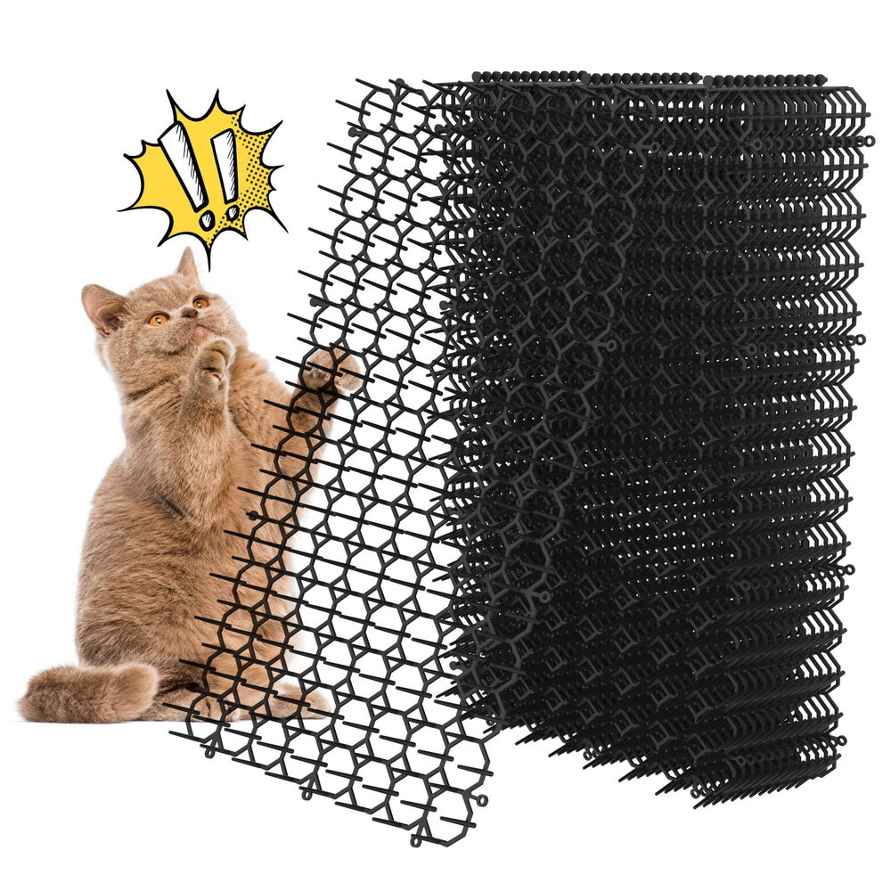 OCEANPAX scat mat 16x8 inch with spikes for outdoor deterrence.