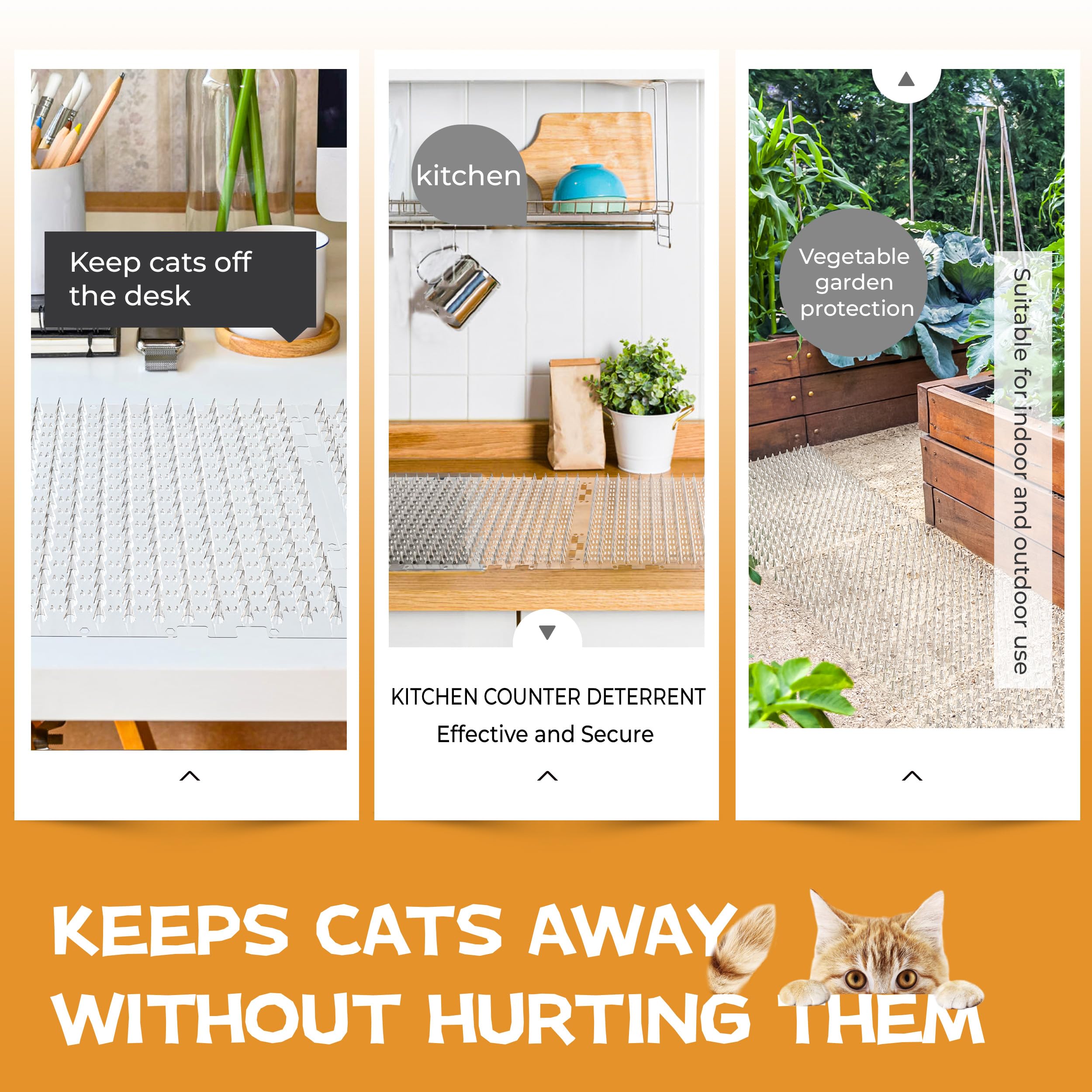 OceanPAX Scat Mat cuttable panels fit around corners and pots.