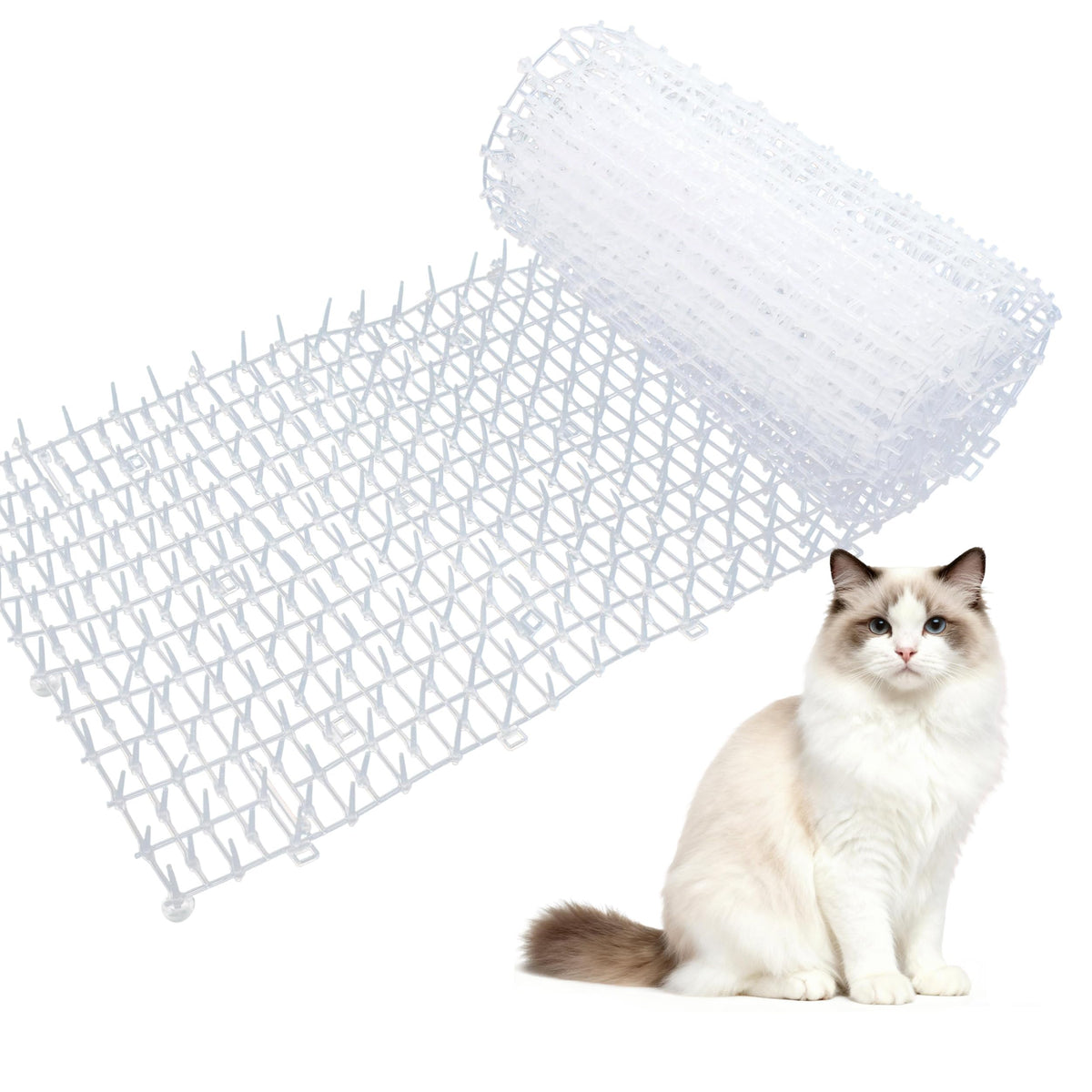 OCEANPAX transparent scat mat on a sofa protecting furniture with discreet barrier.