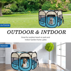 OceeK pet playpen top ventilation zipper emphasizes enhanced airflow.